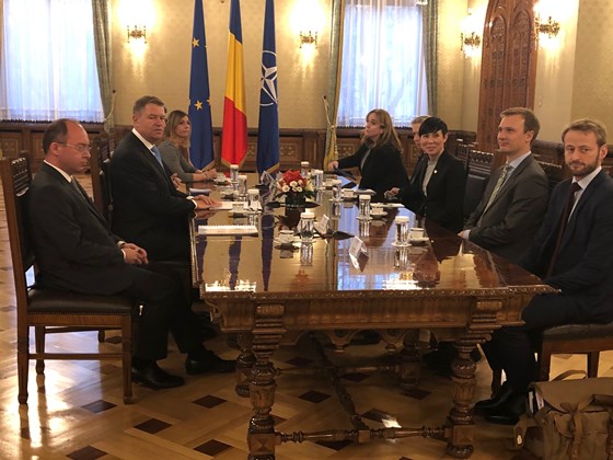møte med Romanias president Klaus Iohannis