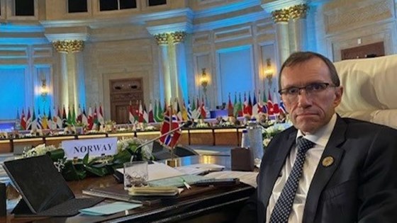 Foreign Minister Espen Barth Eide at the Cairo Summit
