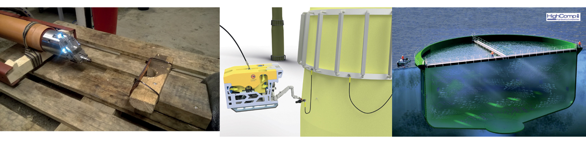 Figur 5.28 Offshore boreteknologi, løsning for ROV-installasjon av anodebur og oppdrettskar.