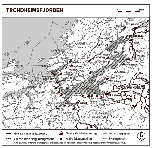 Figur 1.12 Kart over Trondheimsfjorden