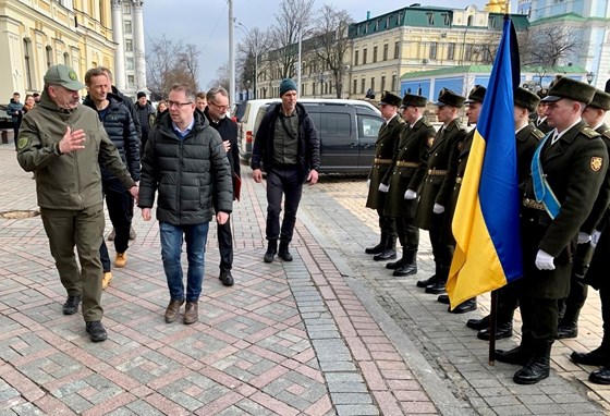 Forsvarsministeren i Kyiv