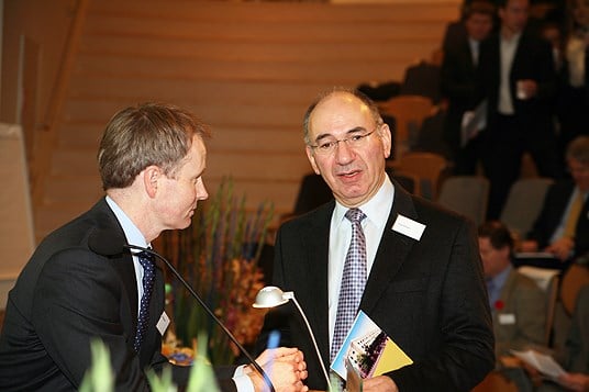 Director General Pål Haugerud and professor Elroy Dimson