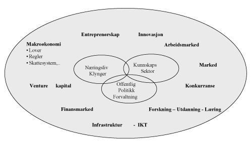 Figur 6.2 Sentrale rammevilkår i innovasjonssystemet.