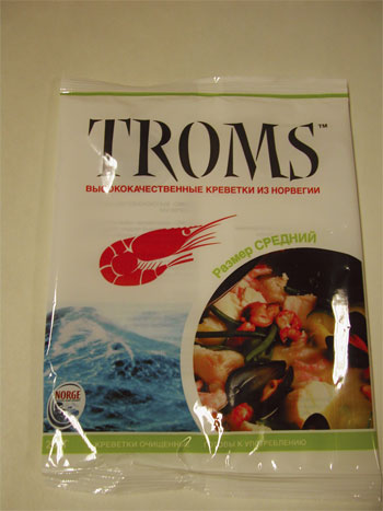 Figur 8.8 Russland har utviklet seg til det tredje viktigste markedet for norsk sjømat. Norske Reker AS satser på det russiske markedet under merkenavnet Troms.