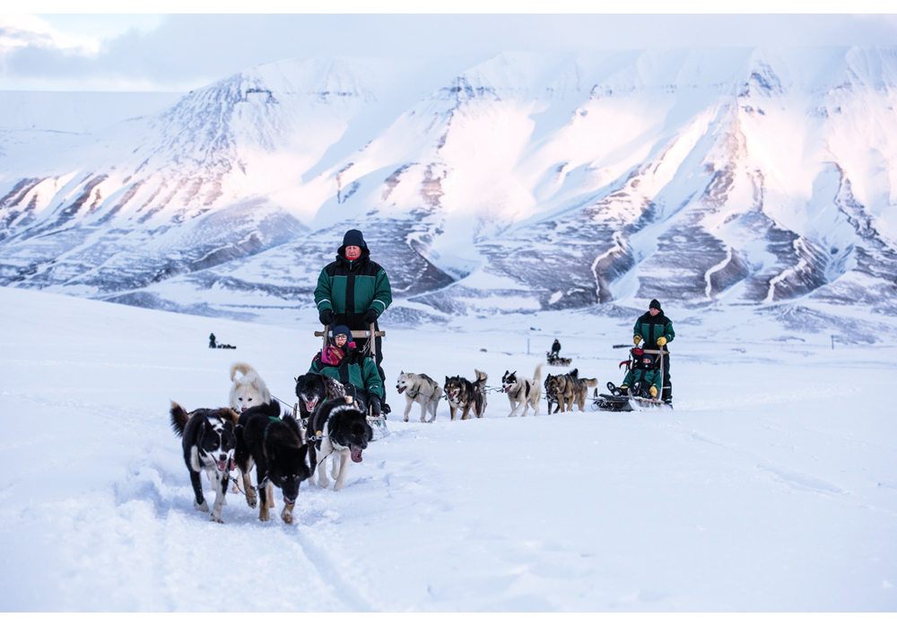 Figur 4.12 Hundekjøring på Svalbard.
