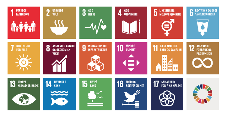 Figur 1.1 FNs bærekraftsmål