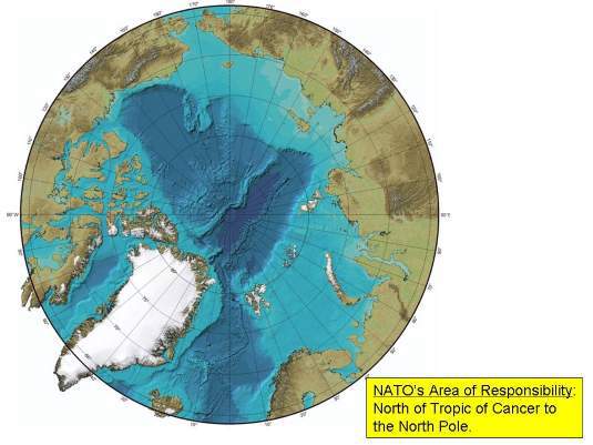 NATO territory stretches to the North pole