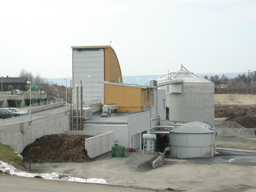 Figur 14.2 Biogassanlegget på GLØR (Gausdal-Lillehammer-Øyer
 Renovasjon)