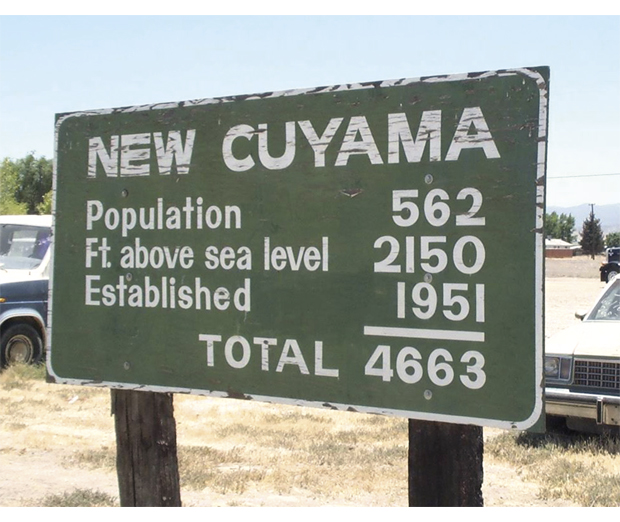 Figur 11.2 Fra innkjøringen til New Cuyama i California.