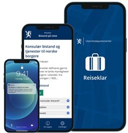 UDs app Reiseklar.