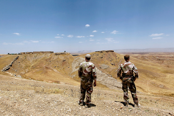 Norske soldater i Erbil, der de trener lokale sikkerhetsstyrker i kampen mot ISIL. 