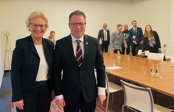 Norsk og tysk forsvarsminister