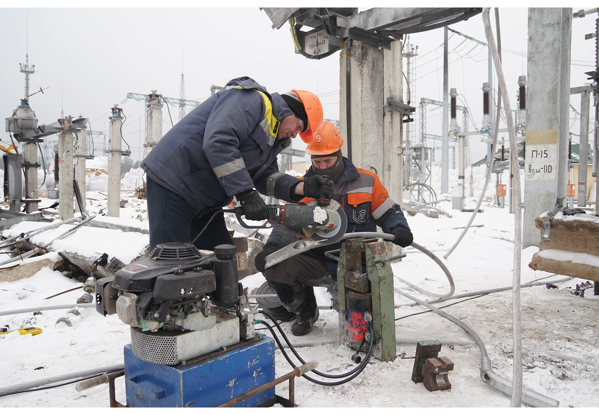 Figur 5.3 Norge bidrar med betydelig støtte til energisektoren i Ukraina. Deriblant reparasjoner på anlegg til det statlige elektrisitetsselskapet Ukrenergo, som er hardt utsatt for russiske angrep.