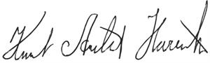 Signature, Hareide