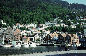 Figur 4.9 Vågen i Bergen viser de blå og grønne strukturenes betydning for bybildet og byens identitet.