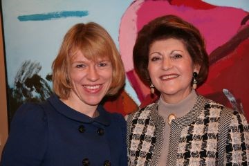 Kulturminister Anniken Huitfeldt og Androulla Vassiliou, EUs kommissær for utdanning, kultur, flerspråklighet, sport, media og ungdom
