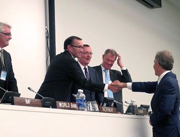 Utenriksminister Espen Barth Eide ledet giverlandsgruppen for AHLC. Foto: UD, Hansine Korslien