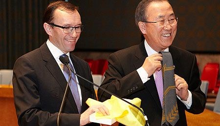 Espen Barth Eide og Ban Ki-moon