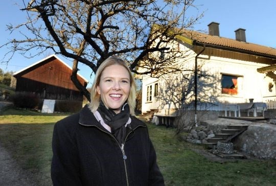 Landbruks- og matminister Sylvi Listhaug på gården Dale Stor Gressvik ved Fredrikstad.