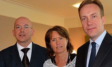 Yves Daccord, Åsne Havnelid og Børge Brende.