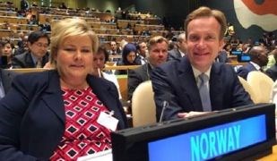 Solberg og Brende i FN