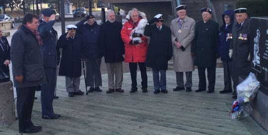 Øystein Bø besøkte minnesmerket i Halifax for norske krigsseilere og veteraner fra andre verdenskrig.