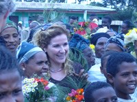 Karita i Etiopia for å lære mer om bekjempelse av kjønnslemlestelse, nov 2006.