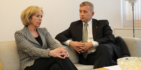 Anne-Grete Strøm-Erichsen og Knut Storberget