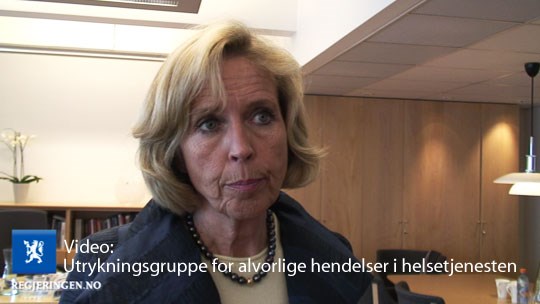 Video: Anne-Grete Strøm-Erichsen om utrykningsgruppe for alvorlige hendelser i helsetjenesten