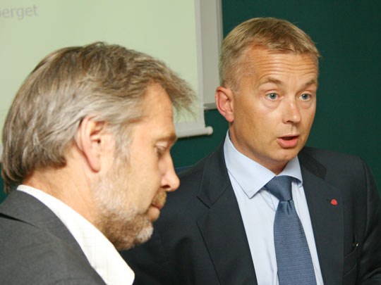 Knut Storberget og Arne Johannessen
