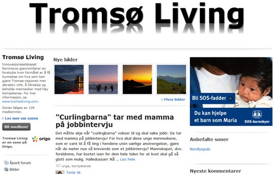 Bilete av bloggen til Tromsø Living.