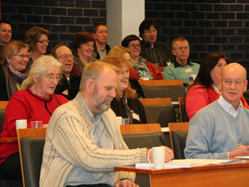 God stemning på oppstartskonferansen. Foto: KUD