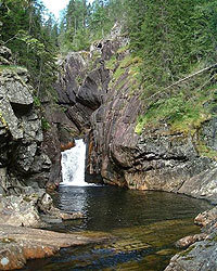 Eidsåi elvejuv, nedre del. Foto: Øystein Engen