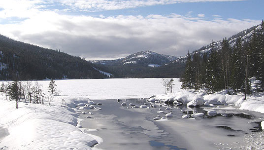 Vinter i Trillemarka. Foto: Trond Grøtterud