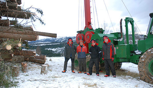 Skogsdrift i bratt terreng