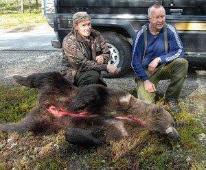 Skadefelling av bjørn i Finnmark 2007. Foto: FM i Trooms.