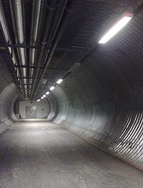 Svalbard Global Seed Vault: The access tunnel is now repaired. Photo: LMD