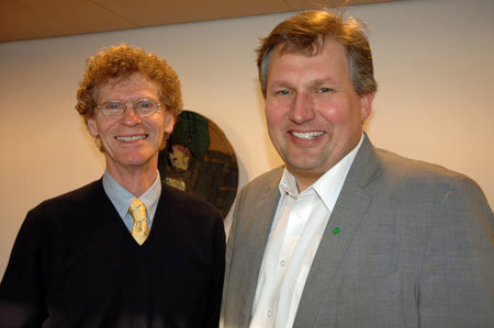 Cary Fowler og Terje Riis-Johansen. Foto: LMD