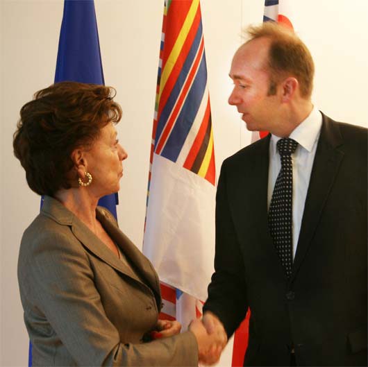 Nelie Kroes og Trond Giske