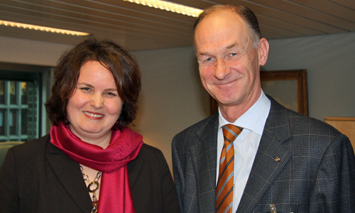 Brustad sammen med styreleder Tom Knoff i Argentum.