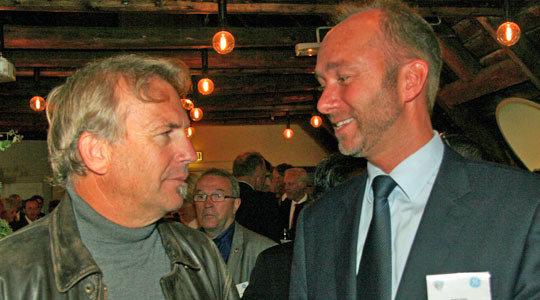Costner og Giske. Foto: Pål Berntsen