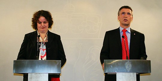 Sylvia Brustad og Jens Stoltenberg