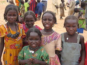 Barn i flyktningeleiren Djabal, Tsjad. Foto: Wera Helstrøm, UD