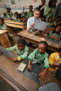 Kronikkforfatter Erik Solheim besøkte Madagaskar i november 2008. Madagaskar er et av landene som har lengst tradisjoner for norsk misjonsvirksomhet. Foto: Trond Viken, UD