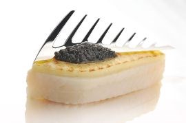 Posjert Sjøtunge med reker, sitron og kaviar