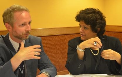 Miljøvernminister Bård Vegar Solhjell møtte mandag Brasils miljøminister Izabella Teixeira. (Foto: MD)