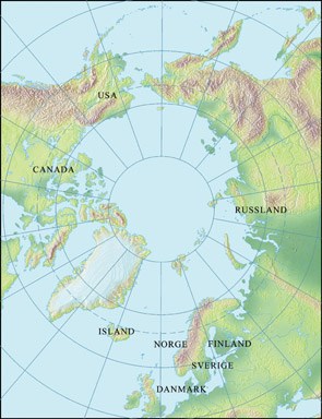 Arktisk råd - kart