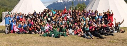Deltagere på Nordkalottleir 2012 – Across borders. 