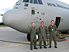 Forsvarets nye transportfly C-130J ved ankomst Gardermoen 30. juni 2010. - Foto: Forsvaret