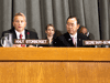 Minister of Justice Knut Storberget and Secretary General of the UN, Ban Ki-moon.